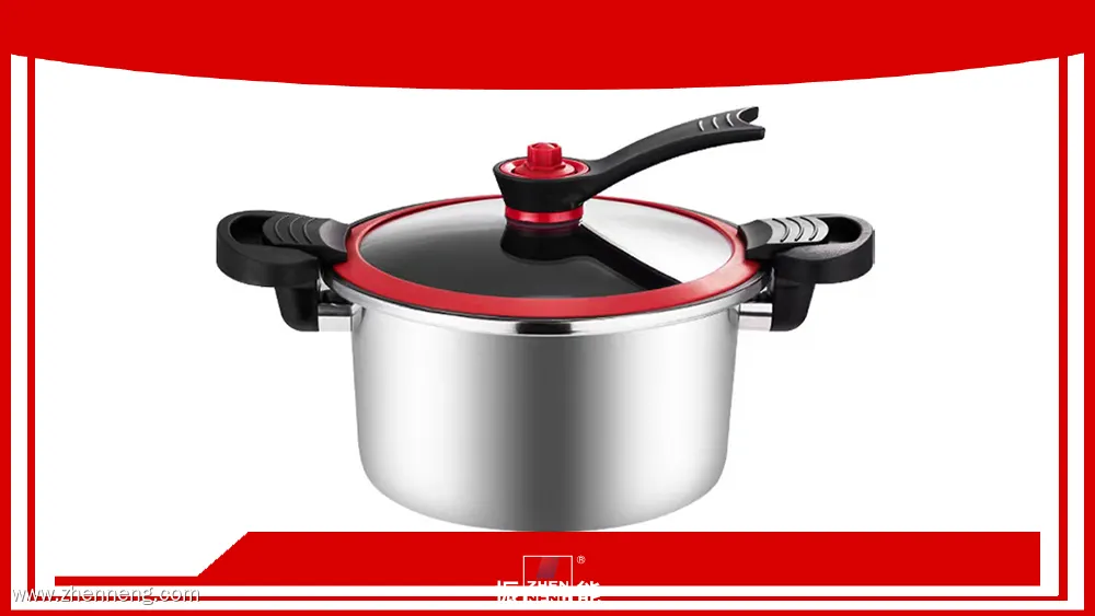 Red & Black Micro Pressure Cooker: Fast, Safe, Efficient 1