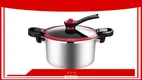 Red & Black Micro Pressure Cooker: Fast, Safe, Efficient 1
