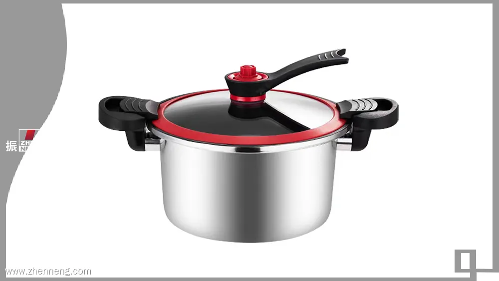 ZHENNEG Micro Pressure Cooker: 410 Stainless Steel, Maifanshi Coating, Fast Cooking 1