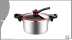 ZHENNEG Micro Pressure Cooker: 410 Stainless Steel, Maifanshi Coating, Fast Cooking 1