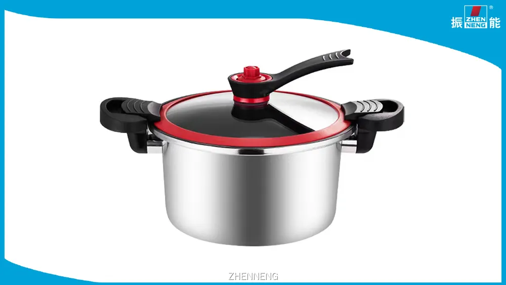 Roter und schwarzer Mikro-Schnellkochtopf, Maifanshi-Beschichtung, schnelles Kochen 1