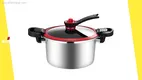 ZHENNEG Stainless Steel Micro Pressure Cooker - Fast, Safe, Efficient 1
