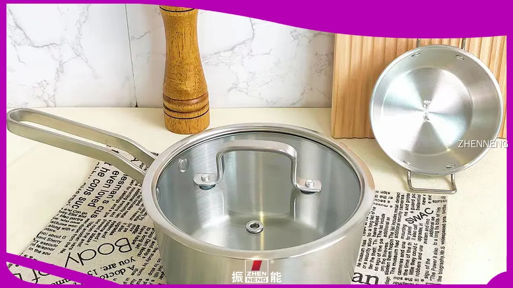 Tri-Ply Stainless Steel Saucepan Set - Induction Compatible 1