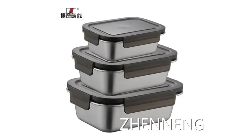 Stainless Steel Bento Lunch Box by ZHENNENG-1 1