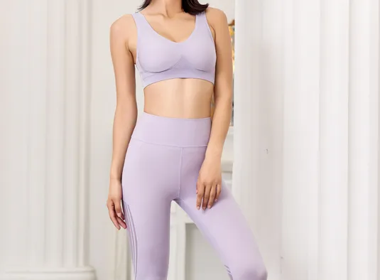  Ensemble brassière et legging de sport confortables et sans coutures Senselast pour le yoga