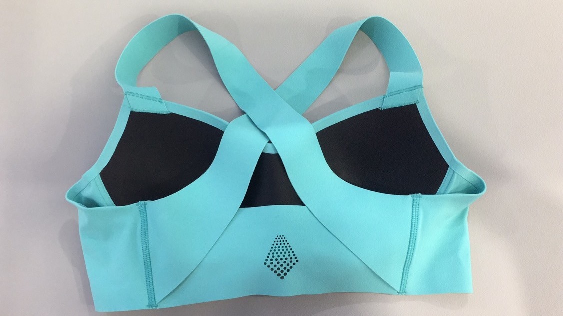 Soutien-gorge de sport sans coutures à dos croisé et perforation laser pour femmes 2