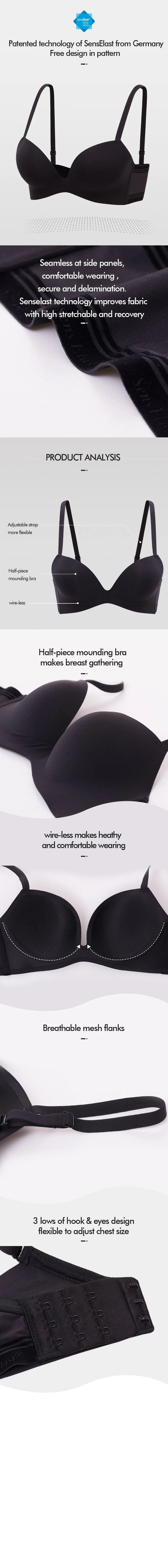  Soutien-gorge confort sans coutures et sans armatures, à porter 24 heures sur 24