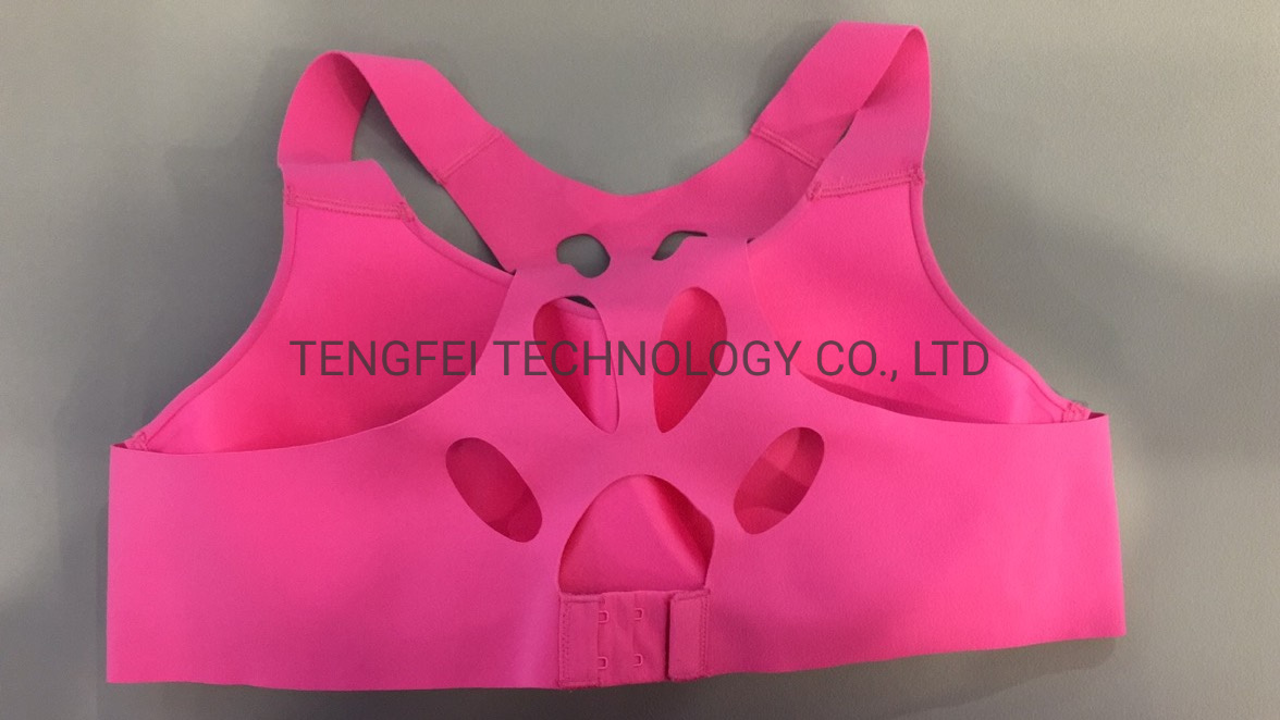 Soutien-gorge de sport sans coutures à dos croisé et perforation laser pour femme 2
