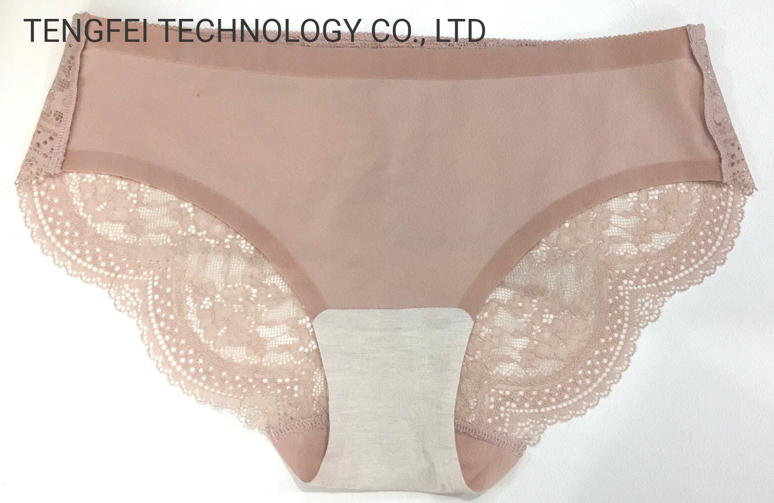 Culotte en maille sans coutures confortable et sexy à dos en dentelle pour femme 3