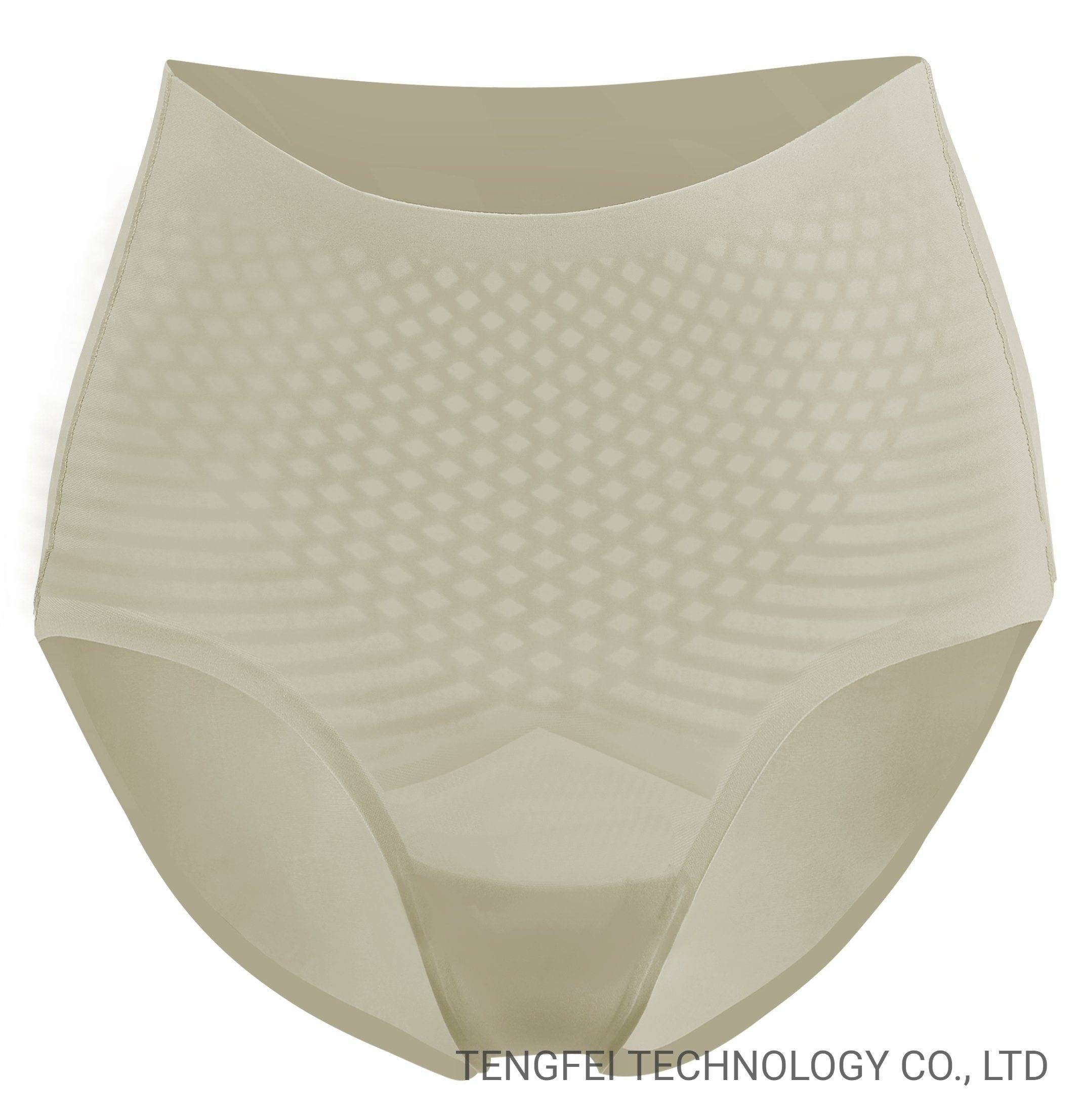 Culotte taille mi-haute sans coutures Senselast en maille imprimée 3D pour femme 1