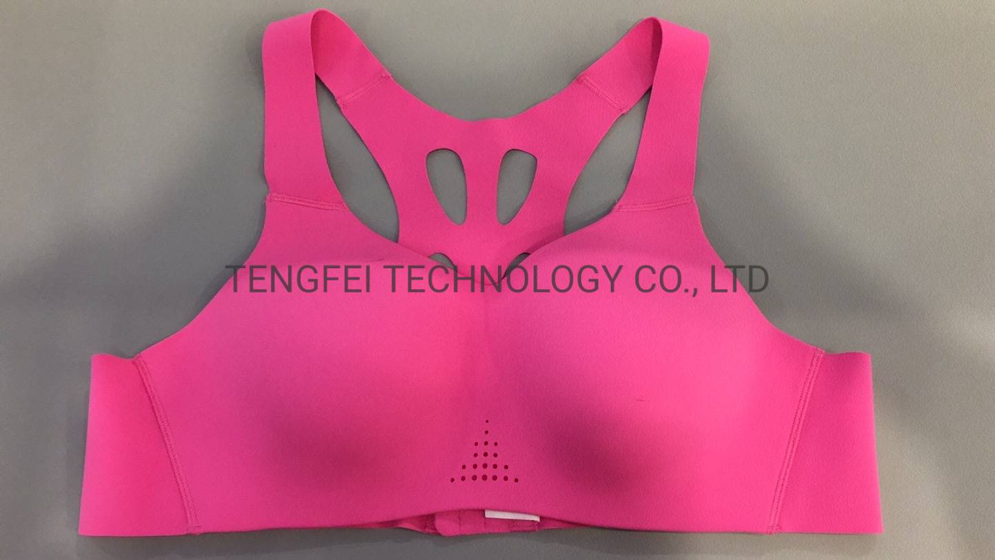 Soutien-gorge de sport sans coutures à dos croisé et perforation laser pour femme 1