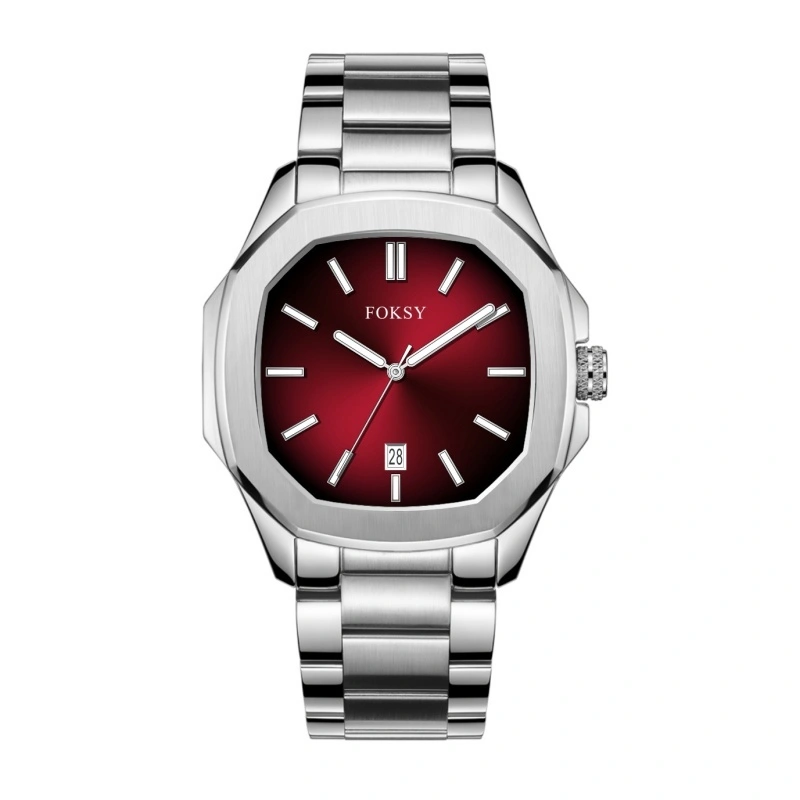 Men Quartz Watch Stainless Steel 5ATM Luminous Date Arabic Leisure Fashion Watch 535-7-1134 1