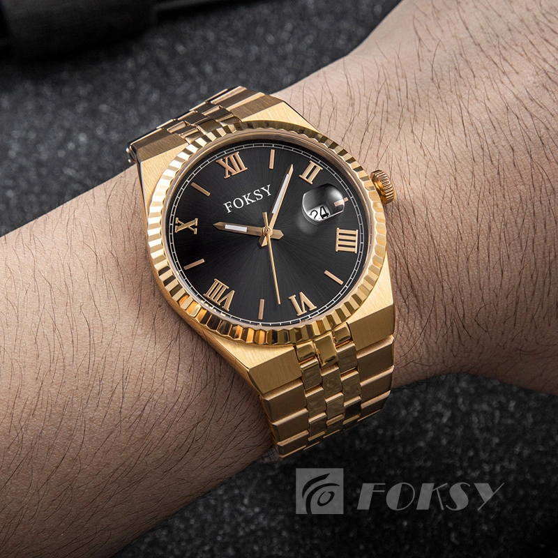 Custom Men Watch Quartz Watch Stainless Steel 5ATM Luminous 689-7-1003 1