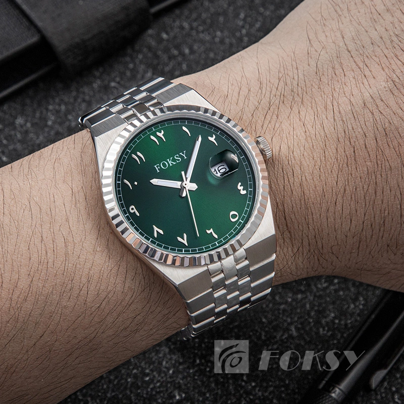 Custom Men Watch Quartz Watch Stainless Steel 5ATM Luminous 689-7-1004 1