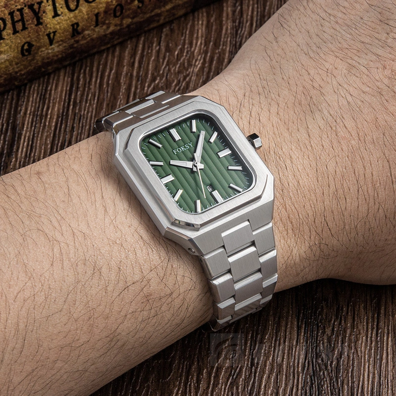 Custom Men Watch Quartz Watch Stainless Steel 5ATM Luminous Watch 687-7-1001 1