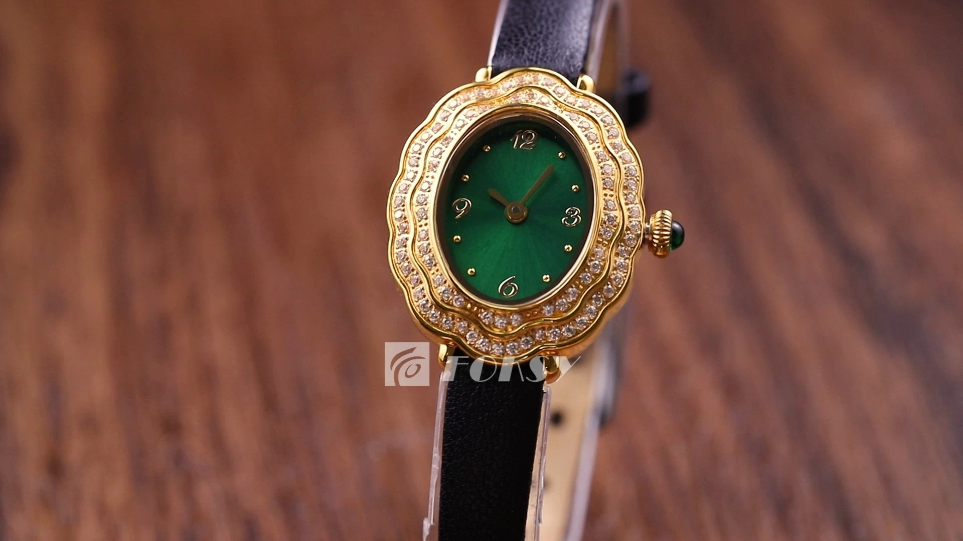 Custom Women Watch Quartz Watch Stainless Steel Leather 3ATM Fashion Leisure Watch 675-7-1001 1