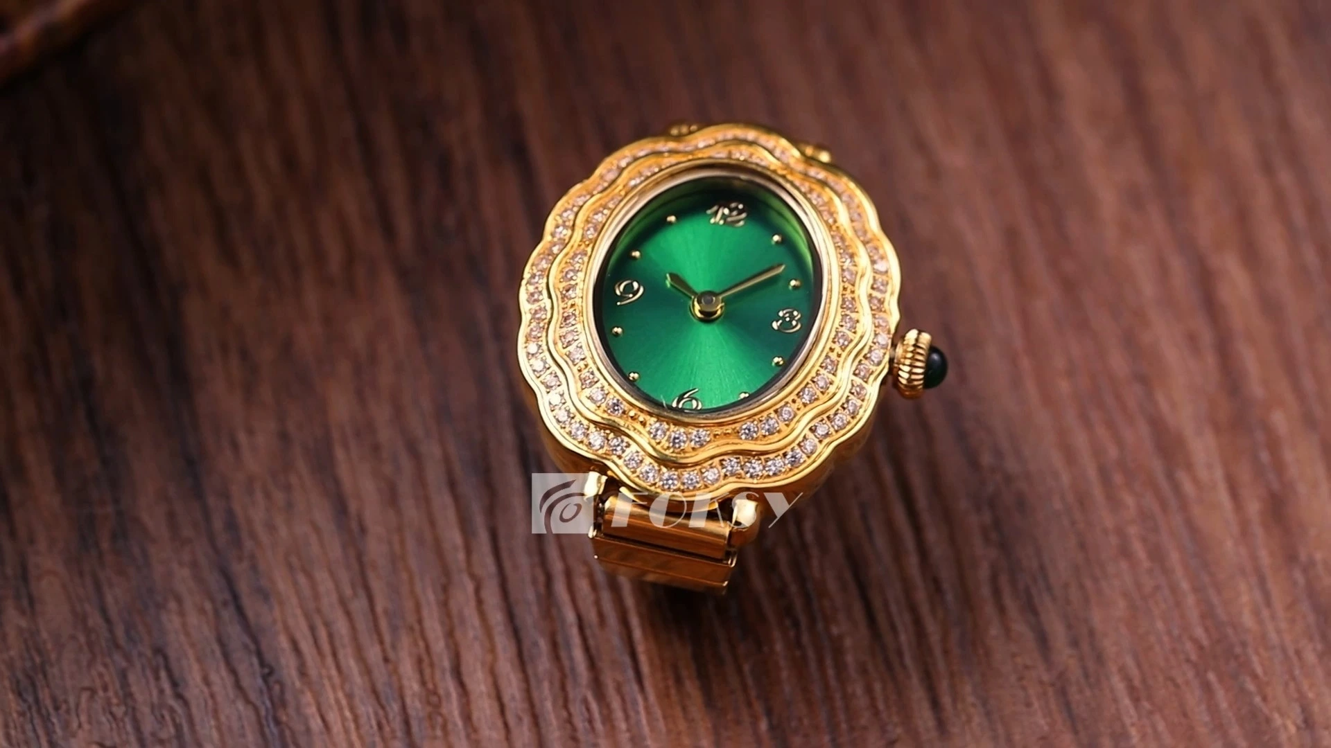 Custom Women Watch Ring Watch Quartz Watch Stainless Steel Minimalist Fashion Watch 675-7-1003 1