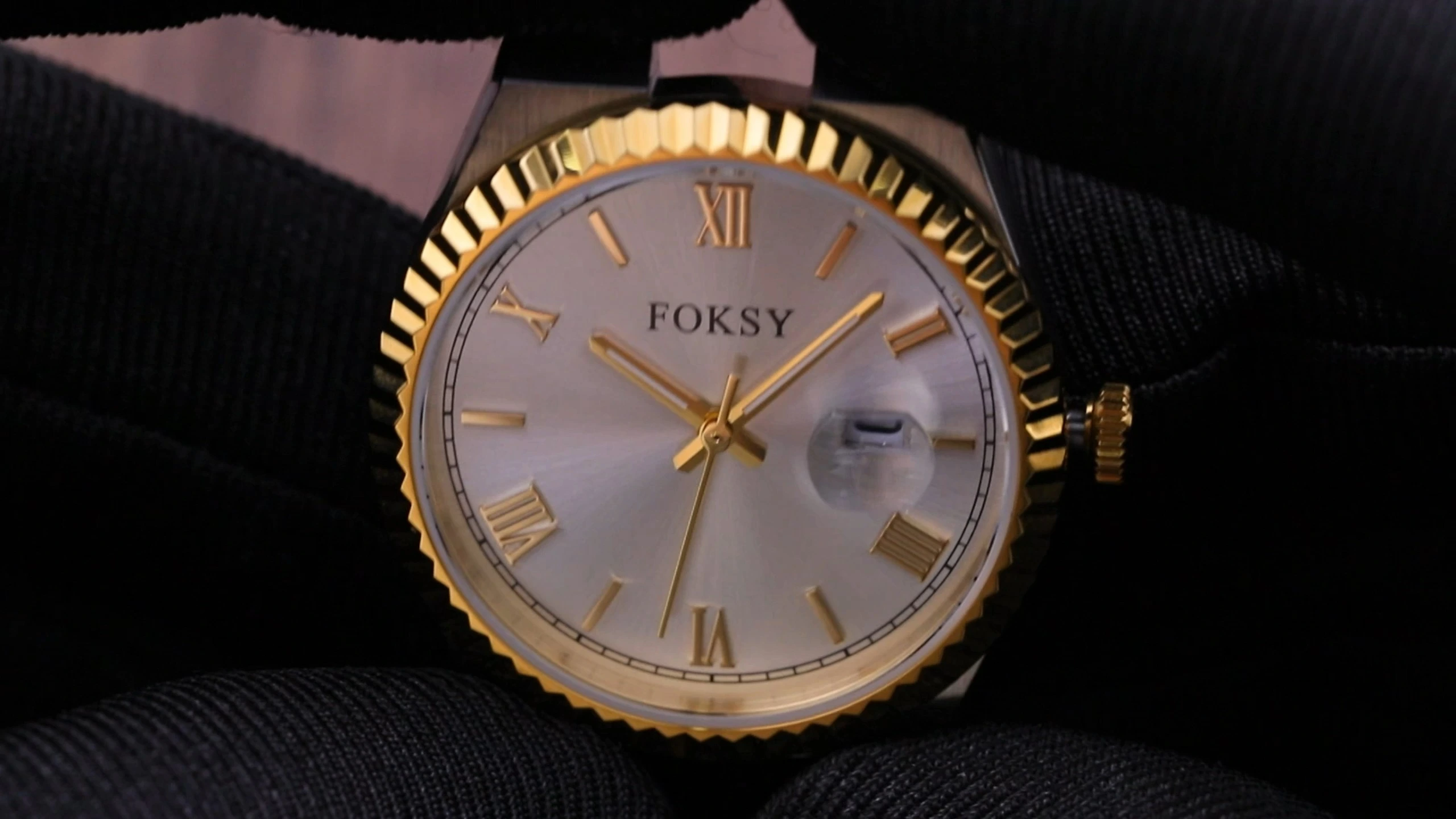 Custom Women Watch Quartz Watch Stainless Steel 5ATM Luminous Date Roman Fashion Watch 233-7-1003 1