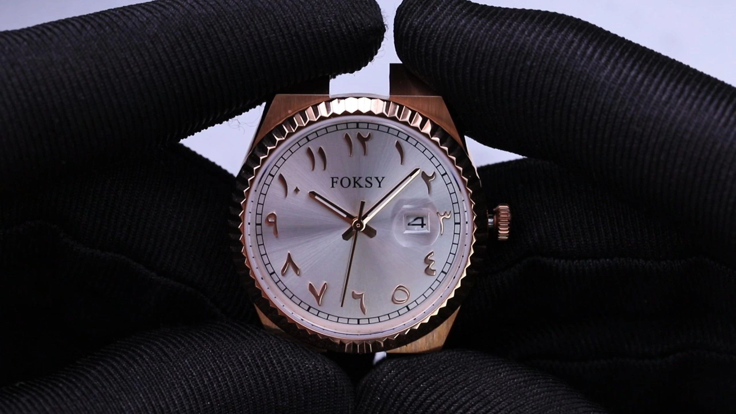 Custom Women Watch Quartz Watch Stainless Steel 5ATM Luminous Date Arabic Fashion Watch 233-7-1004 1