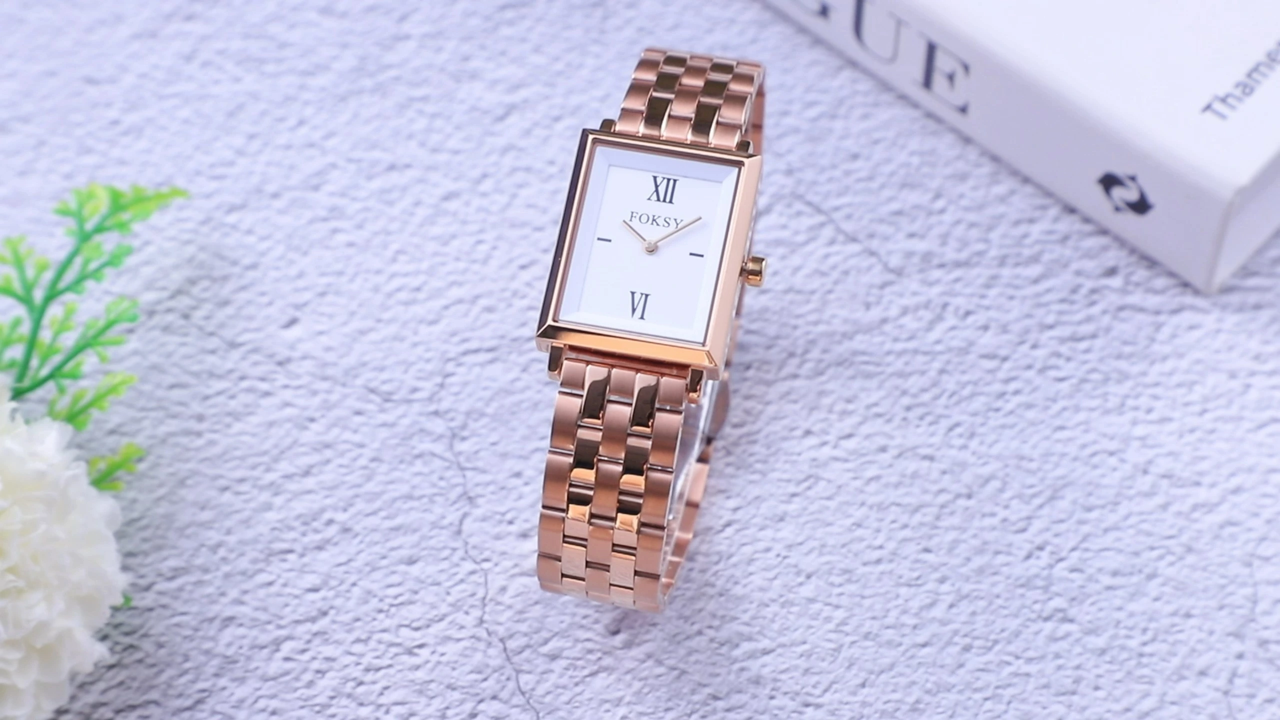 Custom Women Watch Quartz Watch Stainless Steel Roman 3ATM Business Leisure Watch 204-7-1014 1