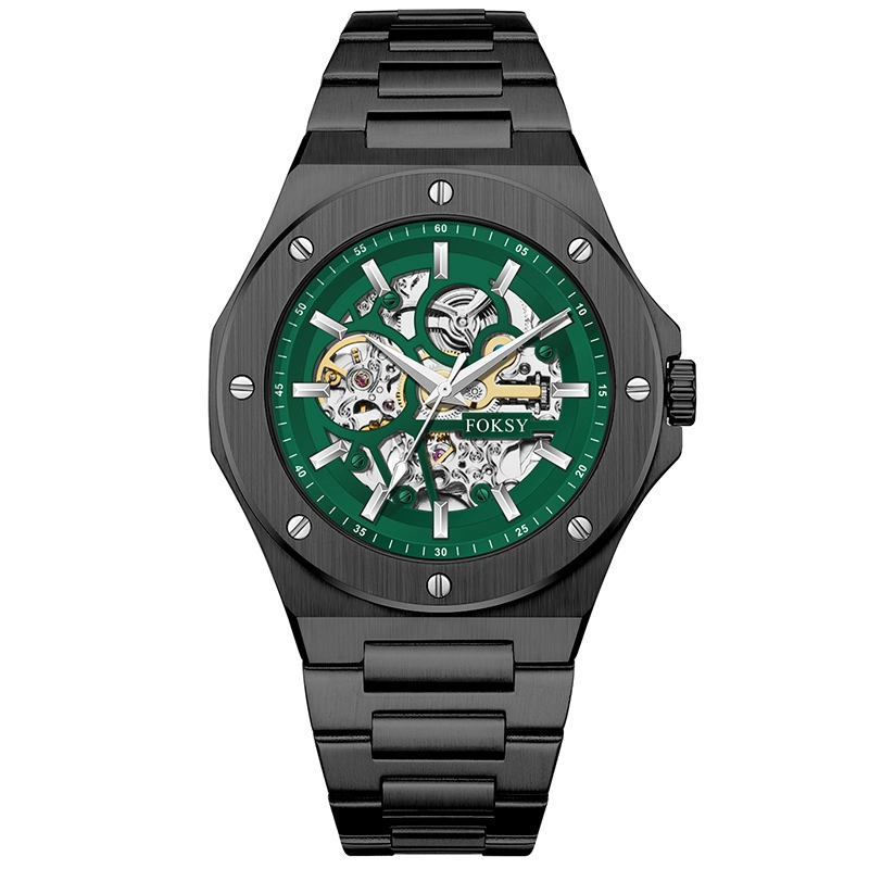 Polygon Skeleton Automatic Watch Custom Logo Business Mechanical Watch 336-6-1001 1