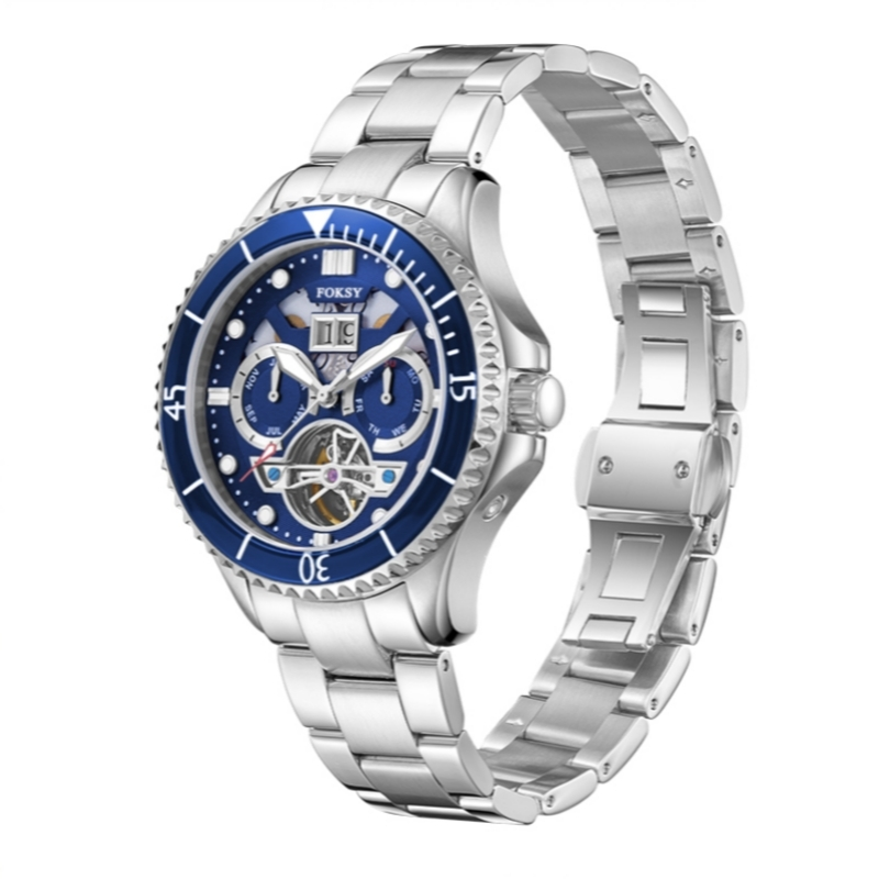 Business Automatic Watch Date Display Mechanical Private Label Watch Supplier 485-6-1001 1