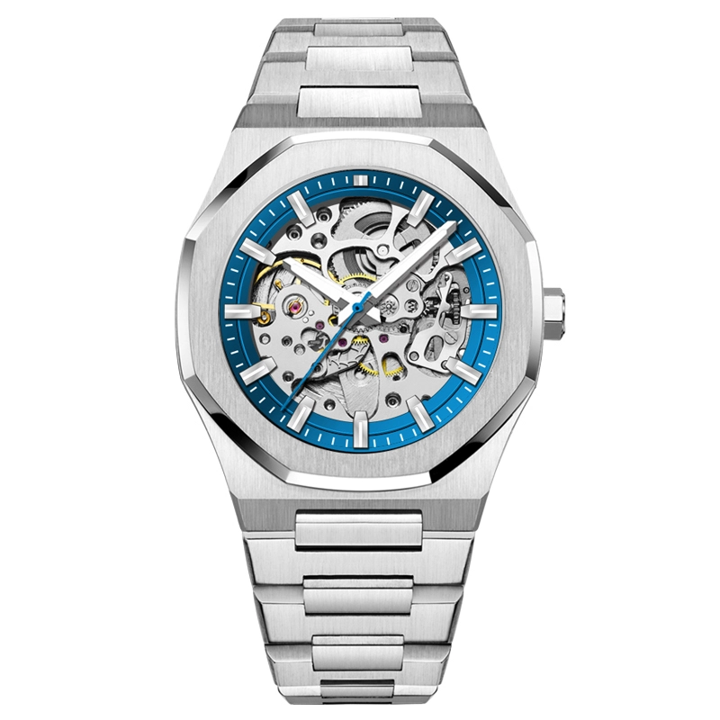 Watch Manufacturer Octagon Skeleton Automatic Custom Dial Men's Mechanical Watch 256-6-1014 1