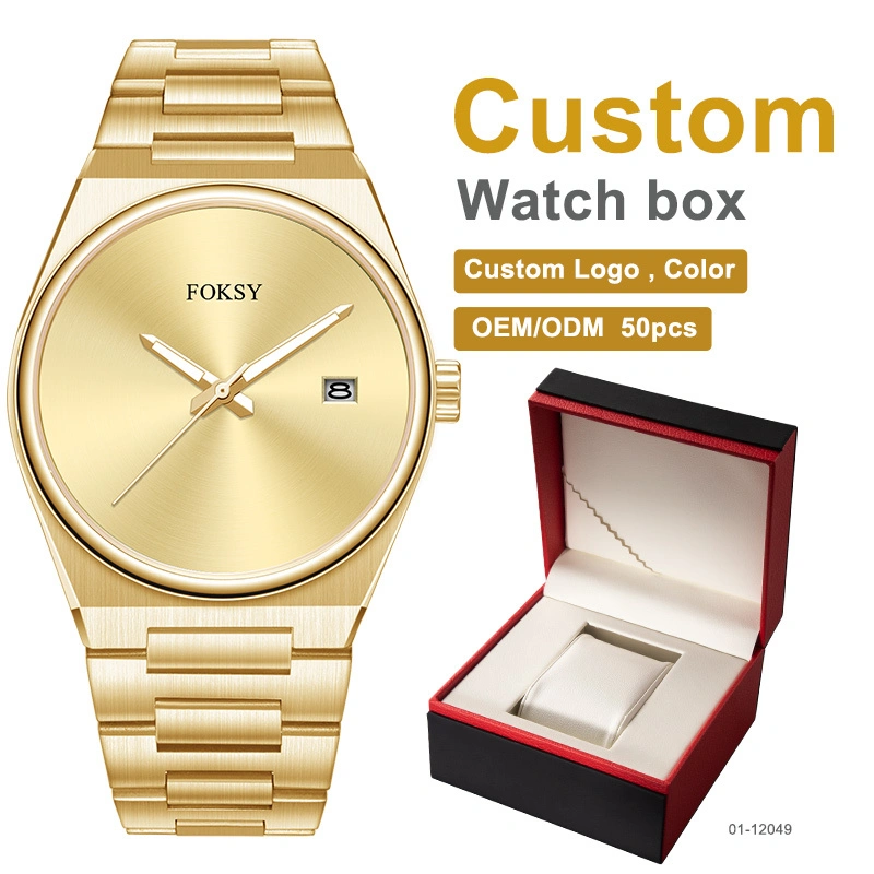 Custom Made Watch Manufacturer Brushed Dial Calendar Simple Quartz Watch 610-7-1120 1