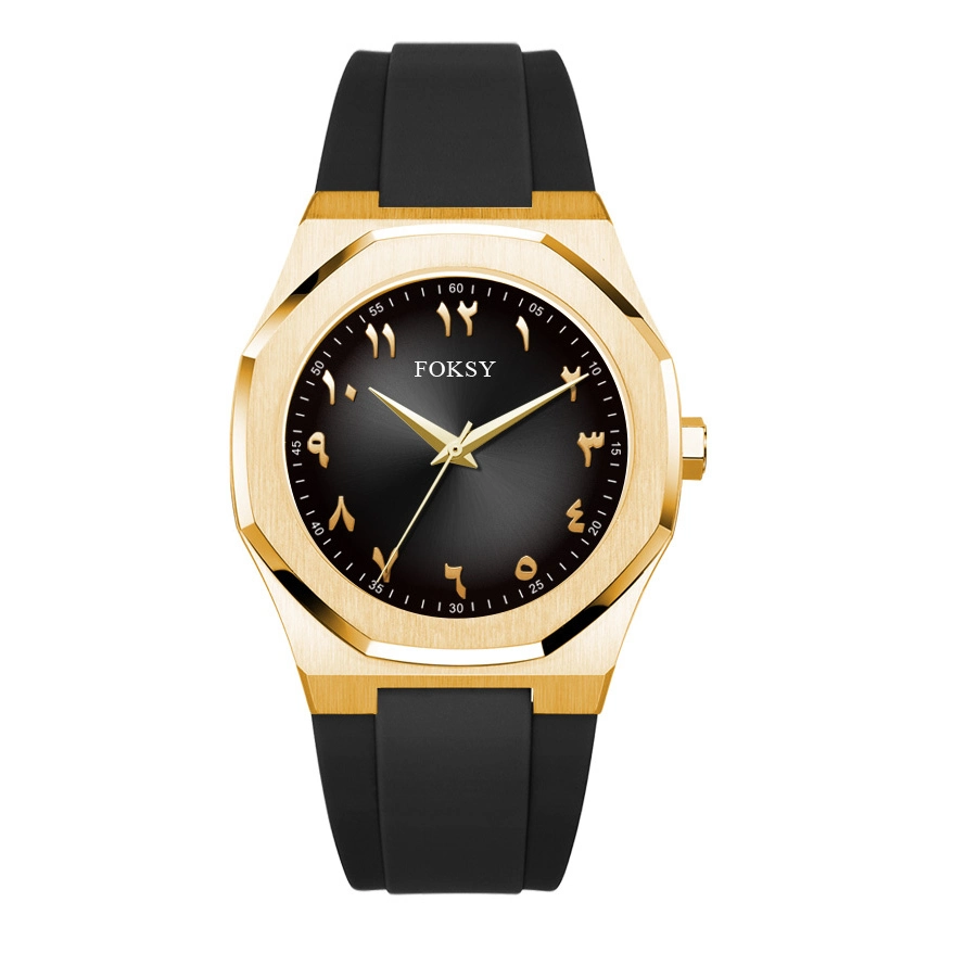 Arabic Numeral Logo Brand Strap Quartz Watch Men Watch Factory 256-7-1293 1