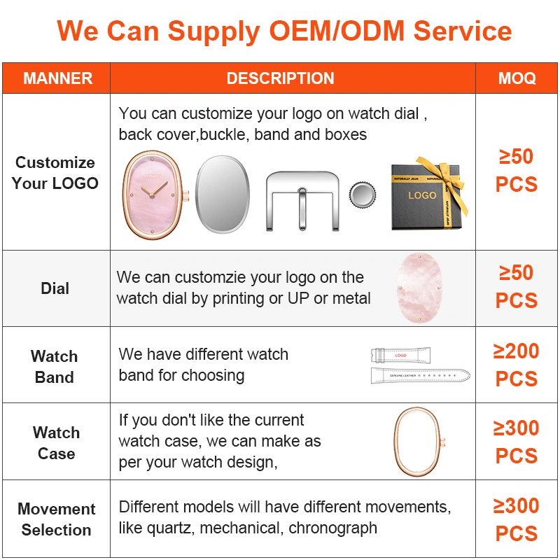 Oval Mother-of-Pearl High-end Watch Customization Women Fashion Custom Watch K129-7-1001 1