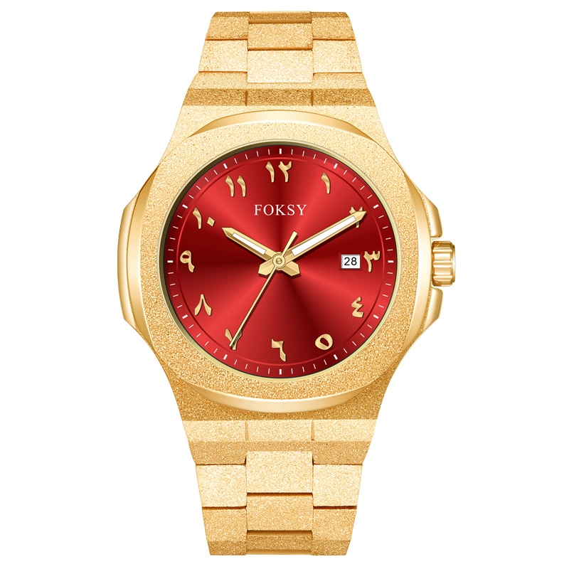 Arabic Numeral Customized Metal Watch Men Stainless Steel Business Direct sales 499-7-1002 1