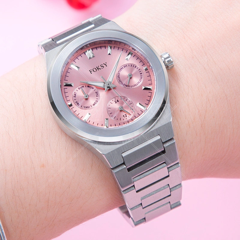 FOKSY Chronograph Watch Producer Women Quartz Watch Design 612-7-1002 1