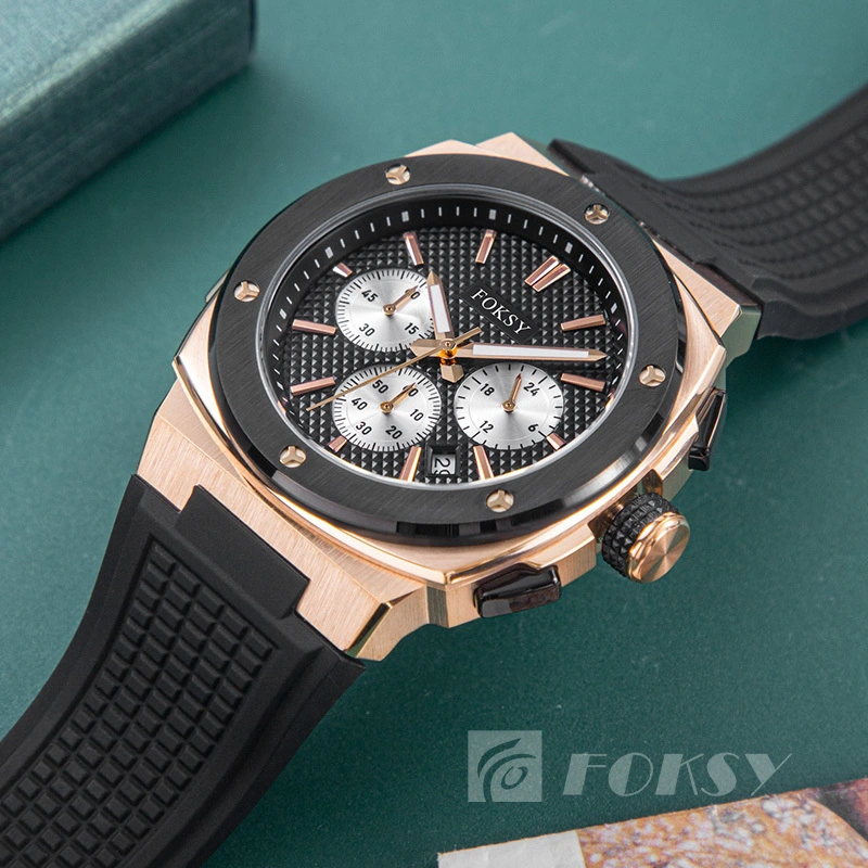 Chronograph Custom Japanese Movement Watch Men Watch 636-7-1004 1