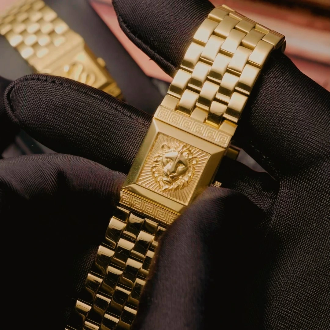 Factory Slide Square Golden Animal Watch 18mm Japanese Quartz Watch 709 1