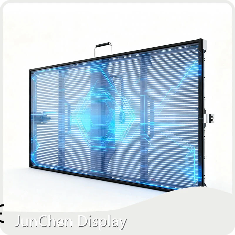 Aluguel de tela de LED transparente para exteriores P10.41 para eventos/edifícios | JunChen Display 1