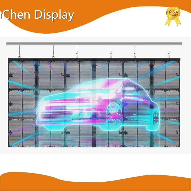 Alquiler de pantalla LED transparente P4 para exteriores para eventos y centros comerciales | JunChen Display 1