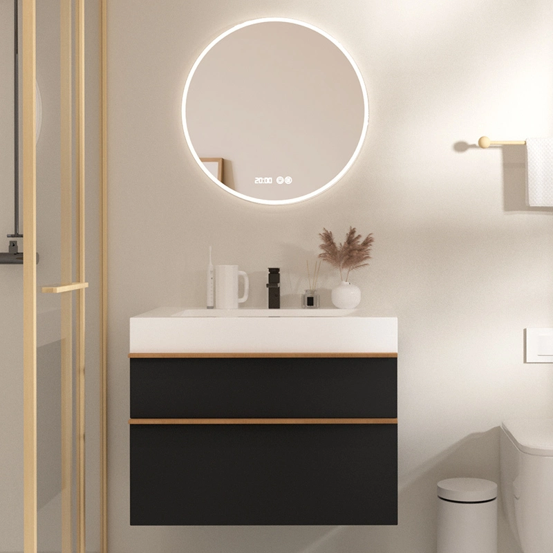 36 Inch Wall Mounted Vanity With Acrylic Sink and 2 Soft-Close Drawers 1