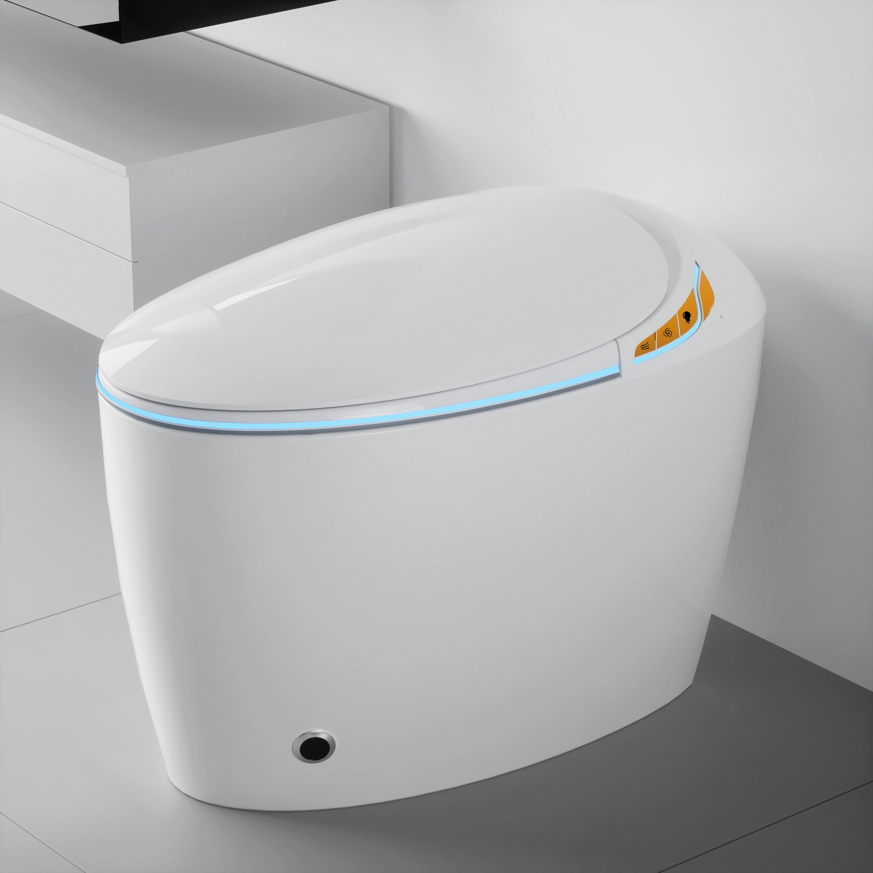 Tankless Smart Toilet With Bidet Built In, One-piece Bidet Toilet Seat-OK 1