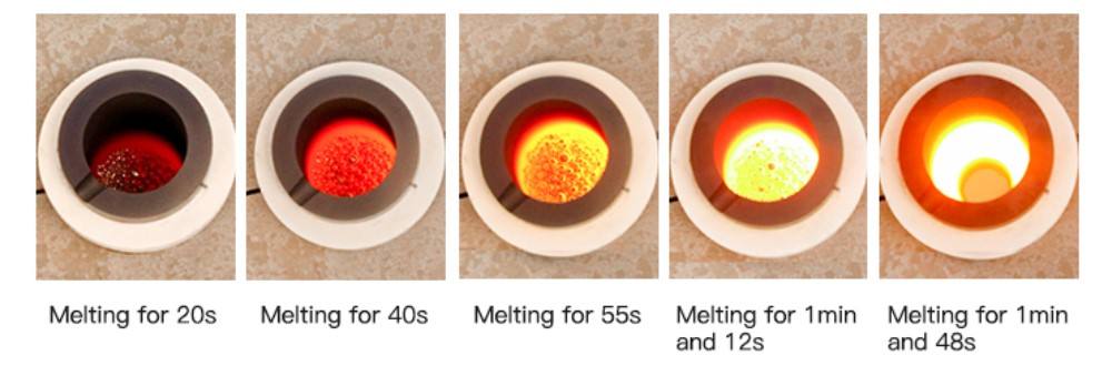 Hasung - Induction Melting Furnace 50kg 100kg 150kg 200kg 250kg Bakeng sa Koporo/Aluminium/Steel/Iron 12