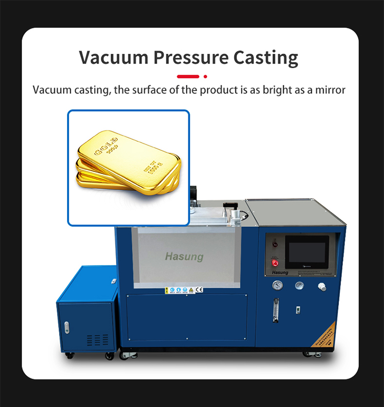 CE sertifikatı Vakuum qızıl/gümüş külçə və ya külçə qızıl külçə tökmək üçün boru hazırlayan maşın avadanlığı 12