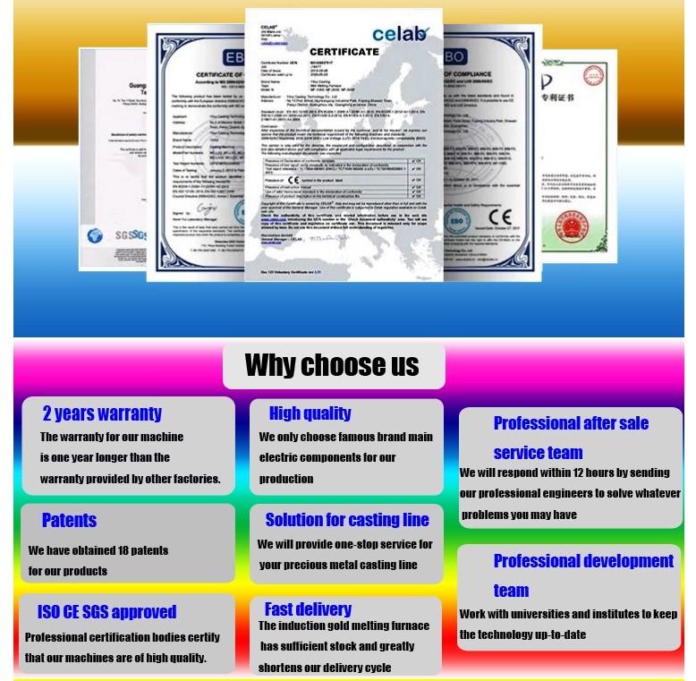 Hasung - Najwyższej jakości maszyny do odlewania metali Maszyna do odlewania próżniowego sztabek złota o wadze 15 kg Maszyna do odlewania próżniowego sztabek złota 24