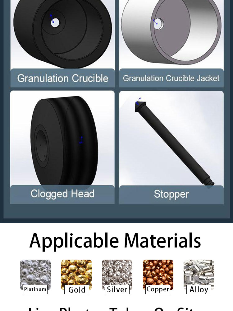 Машина для грануляции золота Hasung, литейная машина 10 кг, 20 кг, 30 кг, 50 кг 16