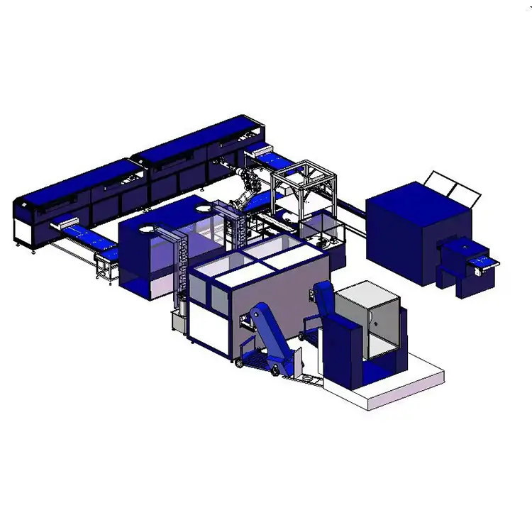 Hasung - Автоматическая система вакуумного литья золотых слитков с туннельной печью. Автоматическая линия литья золотых слитков. 1
