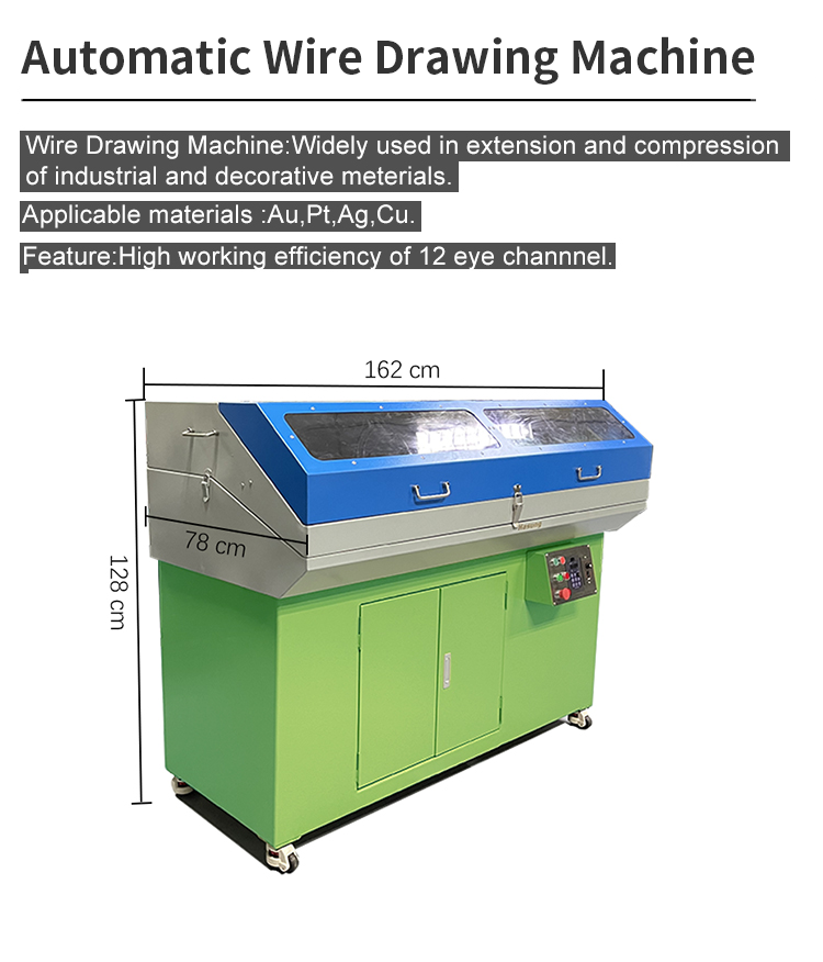 Macchine per la trafilatura di fili Hasung professionali di alta qualità e di alta qualità per la fabbrica di oro, argento e rame 7
