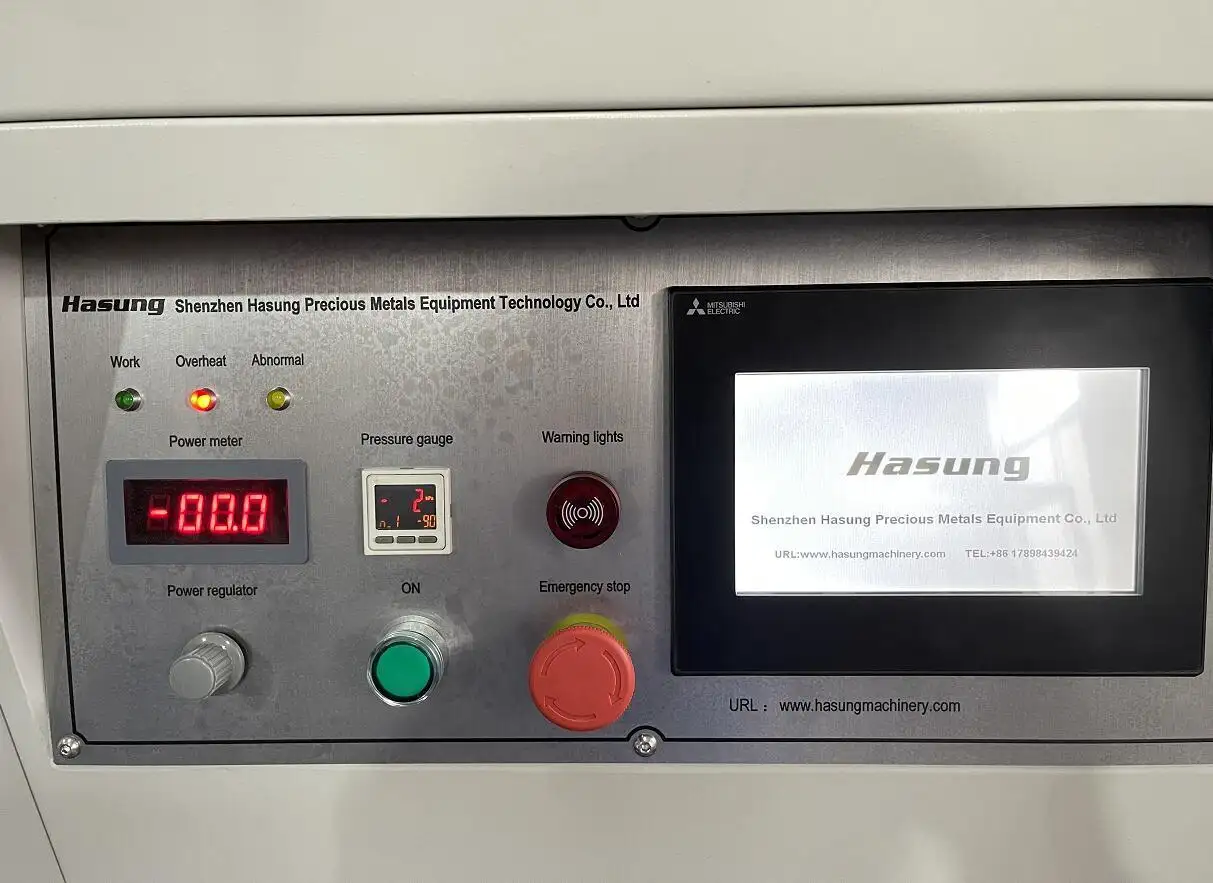 Máquina de fundición de lingotes de oro al vacío Hasung 2