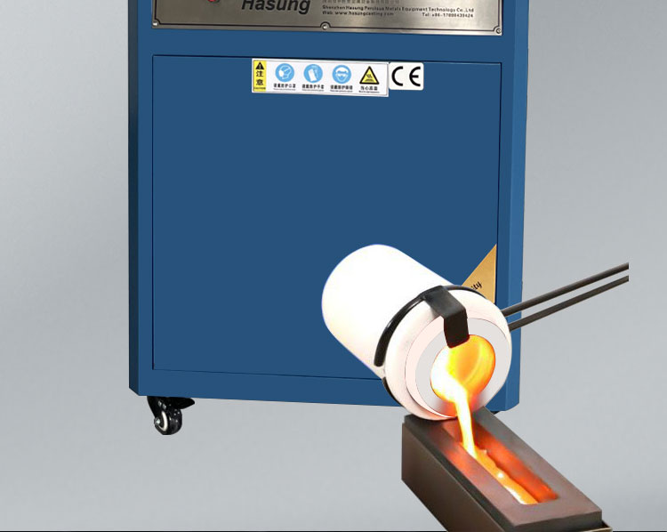 Hasung - Macchina per fusione a induzione di platino da 2 kg a 8 kg per la fusione di oro, argento, platino e palladio 11