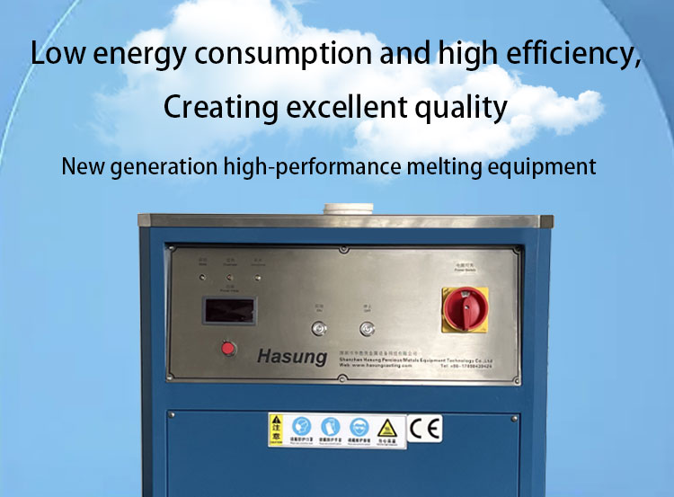 Hasung - Macchina per fusione a induzione di platino da 2 kg a 8 kg per la fusione di oro, argento, platino e palladio 6