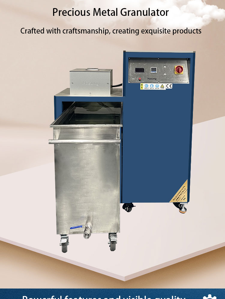 Hasung - Suministro de fábrica: máquina granuladora de plata de 6 kg para aleaciones de oro, plata y cobre, equipo de fundición de metales preciosos. 8