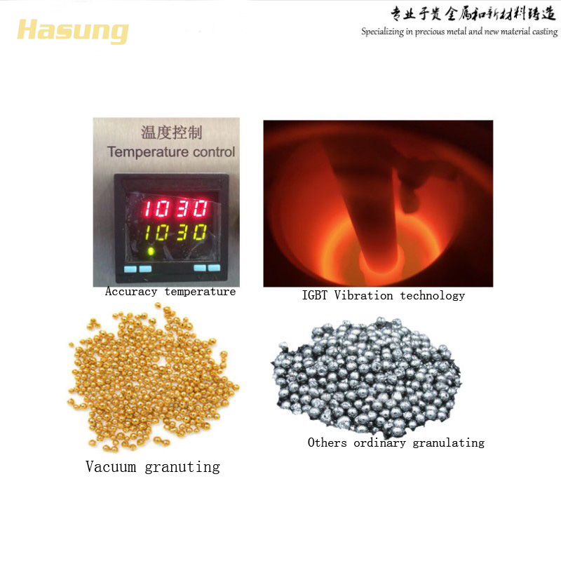 ஹாசுங் - தங்கம், வெள்ளி, தாமிரம், உலோகக் கலவைகளுக்கான தங்க வெற்றிட கிரானுலேட்டிங் இயந்திரம் விலைமதிப்பற்ற உலோக வார்ப்பு உபகரணங்கள் 10