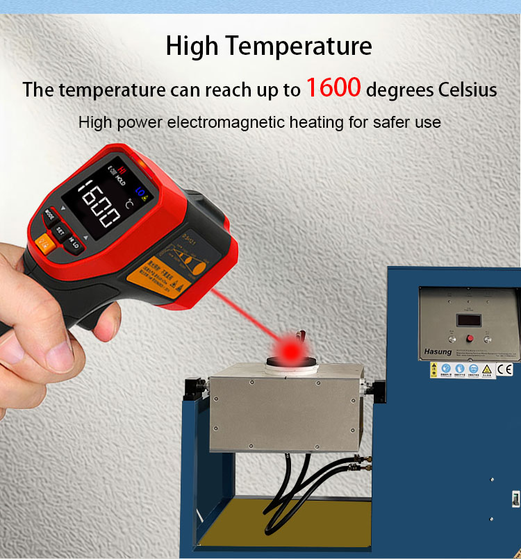 Hasung - Horno de inducción para fundición de oro, plata y cobre con capacidad de 20 kg, 30 kg, 50 kg y 100 kg 11